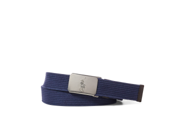 Plaque-Buckle Cotton Belt