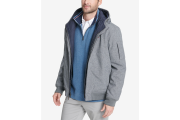 Soft-Shell Hooded Bomber Jacket with Bib