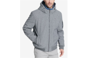 Soft-Shell Hooded Bomber Jacket with Bib