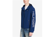 Men's Logo Graphic Hooded Soft-Shell Jacket