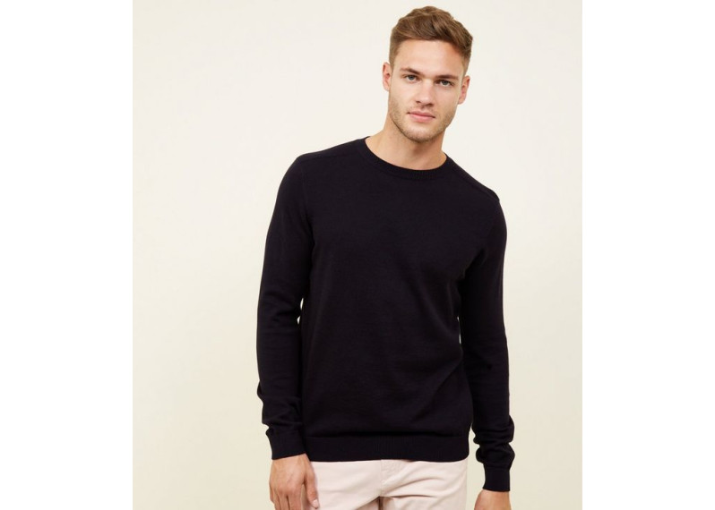 Navy Crew Neck Jumper