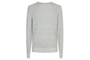 Pale Grey Stitch Knitted Jumper