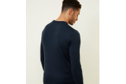 Navy Winter Scene Knit Jumper