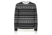 Navy Fairisle Crew Neck Jumper