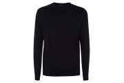 Black Textured Knit Jumper