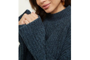 Dark Green Flared Sleeve Chenille Jumper