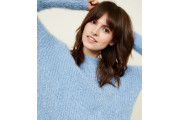 Blue Fluffy Chenille Jumper