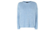 Blue Fluffy Chenille Jumper