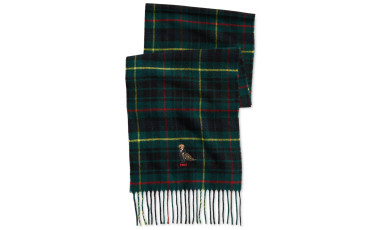 Men's Polo Bear Plaid Scarf