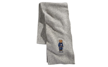 Men's Blue Jean Polo Bear Scarf