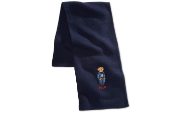 Men's Blue Jean Polo Bear Scarf