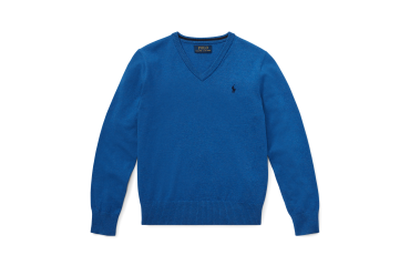 Cotton V-Neck Sweater 大童裝