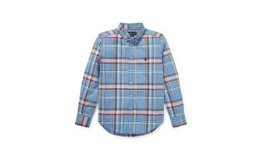 Plaid Stretch Cotton Shirt