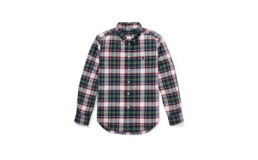 Plaid Stretch Cotton Shirt