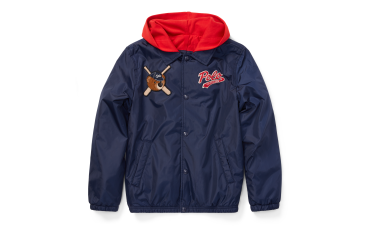 Polo Bear Hooded Coach Jacket 大童裝