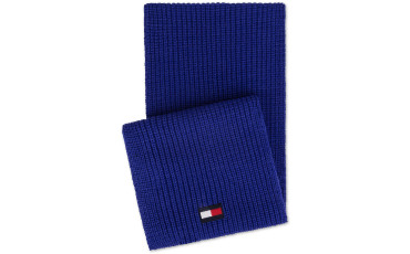 Men's Ribbed-Knit Logo Scarf