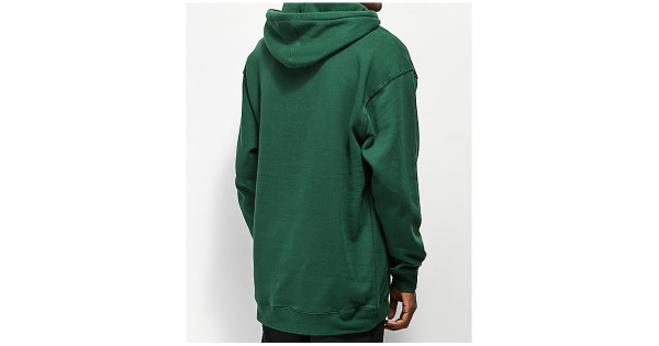 green hoodie