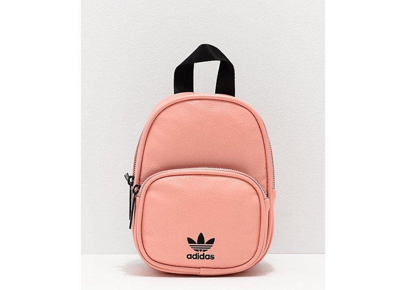 Dusty Pink Faux Leather Mini Backpack