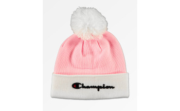 Script Pink Pom Beanie