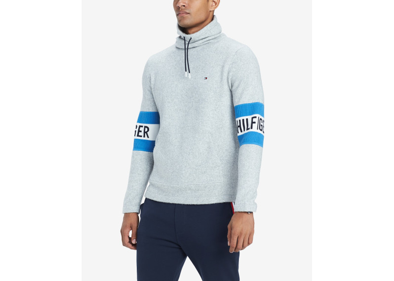 Men's Aspen Funnel-Neck Logo Sweater