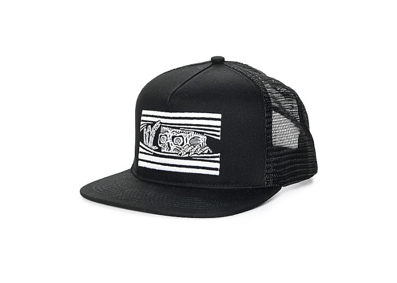 Peeking Black Snapback Hat