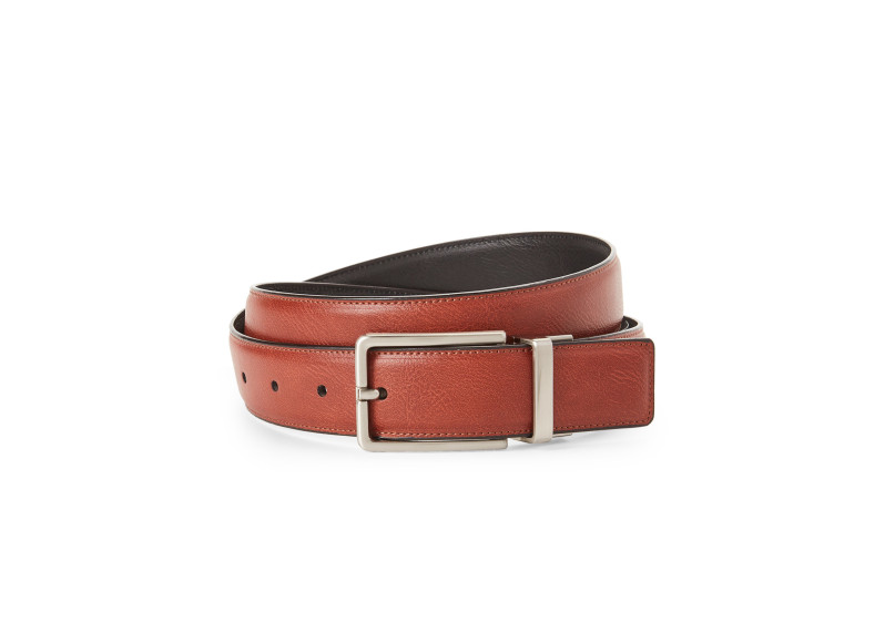 Classic Luggage Brown & Black Reversible Belt