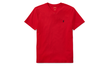 Cotton Jersey V-Neck T-Shirt 大童裝