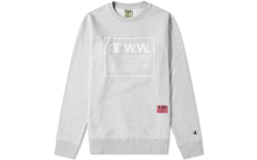 CHAMPION X WOOD WOOD BOX LOGO CREW SWEAT