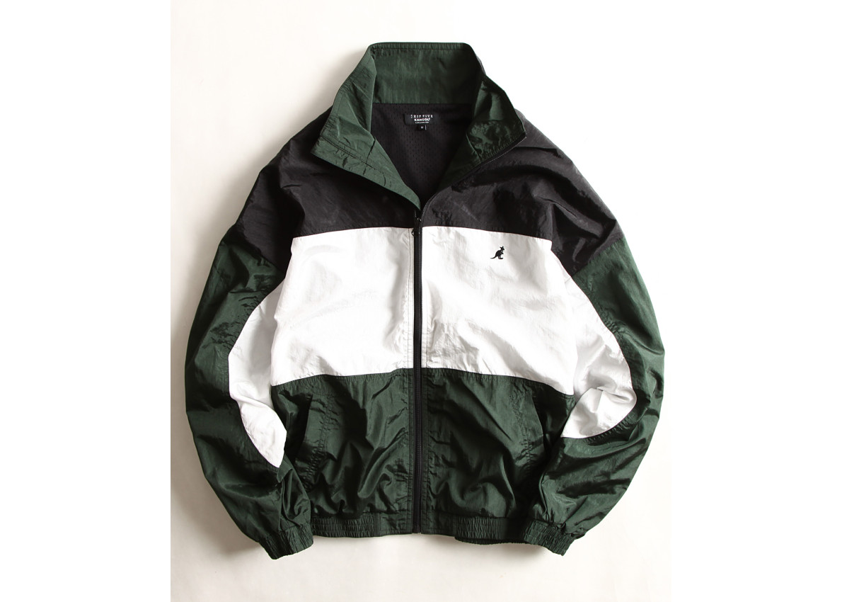 ZIP FIVE x KANGOL nylon jacket