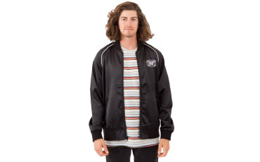 Cabbie Satin Jacket - Black