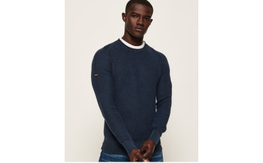 Garment Dye L.A.Textured Crew Jumper