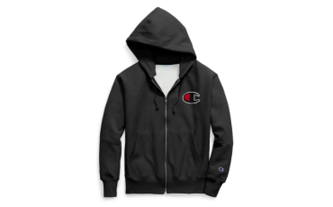 Men's Reverse Weave® Full Zip Hood, Chenille Big C Logo