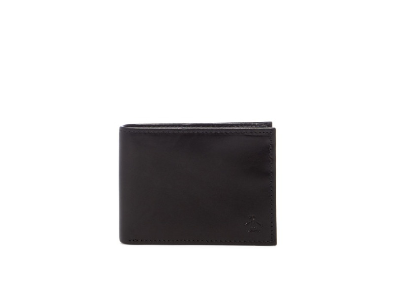 RFID Slim Bifold Leather Wallet