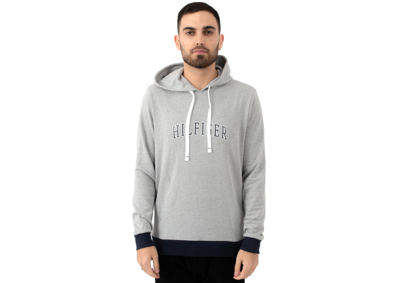 Arch Graphic Terry Pullover Hoodie - Grey