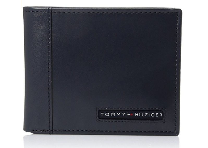 Tommy Hilfiger Leather Cambridge Passcase Wallet with Removable Card Holder