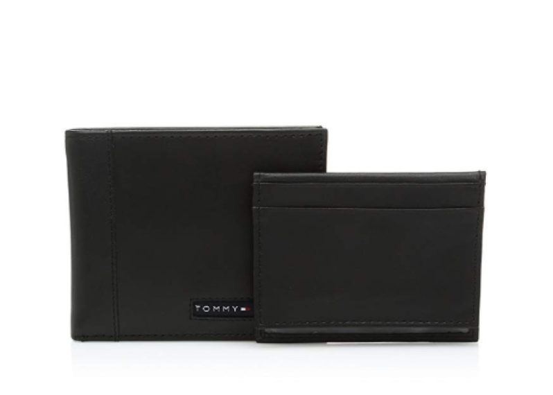 Tommy Hilfiger Leather Cambridge Passcase Wallet with Removable Card Holder