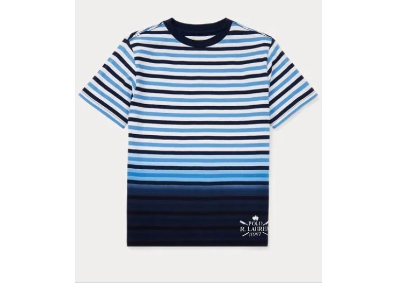 Ombré Striped Cotton Tee