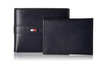 Tommy Hilfiger Men's Thin Sleek Casual Bifold Wallet 