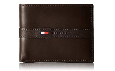 Tommy Hilfiger Men's Thin Sleek Casual Bifold Wallet 