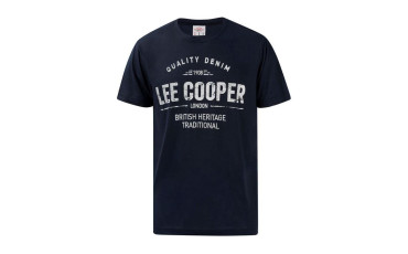 Lee Cooper Large Logo Print T Shirt Mens