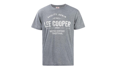 Lee Cooper Large Logo Print T Shirt Mens