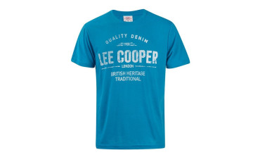 Lee Cooper Large Logo Print T Shirt Mens