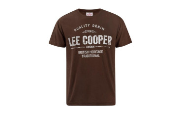 Lee Cooper Large Logo Print T Shirt Mens