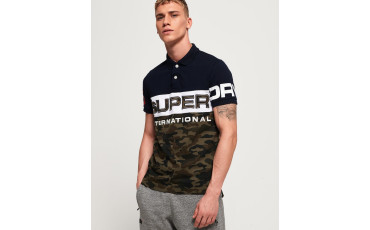 International Camo Short Sleeve Jersey Polo Shirt