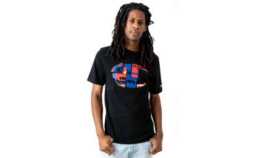 Heritage "C" Patchwork T-Shirt - Black