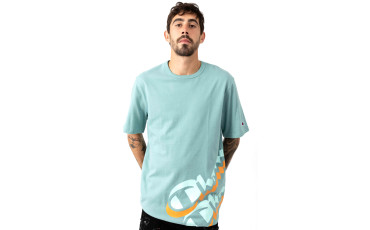 Heritage Panel Script T-Shirt - Eucalyptus Green