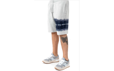 Reverse Weave Streak Dye Short - Oxford Grey