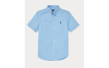 Gingham Cotton Poplin Shirt