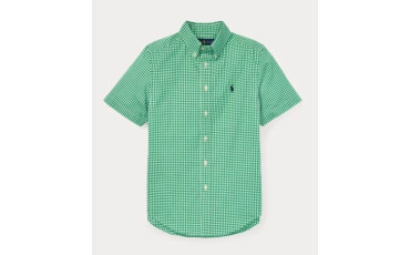 Gingham Cotton Poplin Shirt