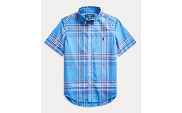 Plaid Cotton Poplin Shirt